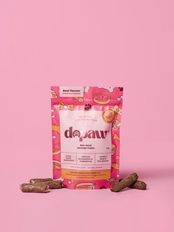 dopaw bite sized sausage treats NZ
